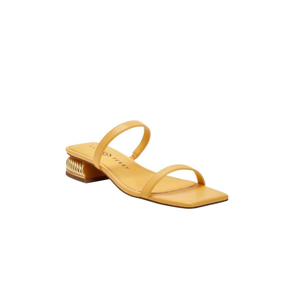 NEW KATY PERRY women's framing low heel sandal in pineapple